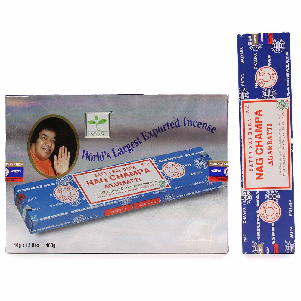 12x Satya Nagchampa Incense 40 Gms