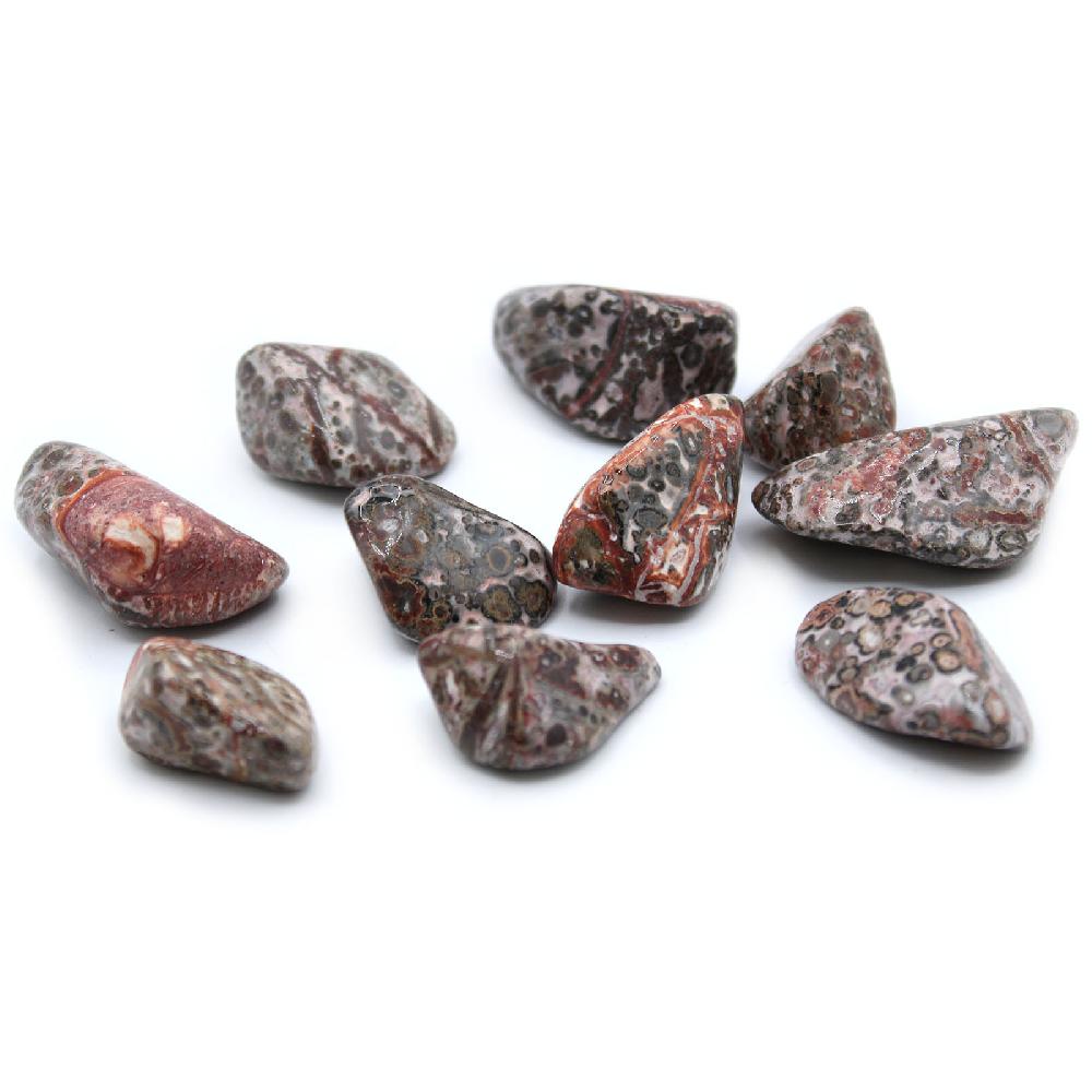 24x L Tumble Stone - Leopard Skin