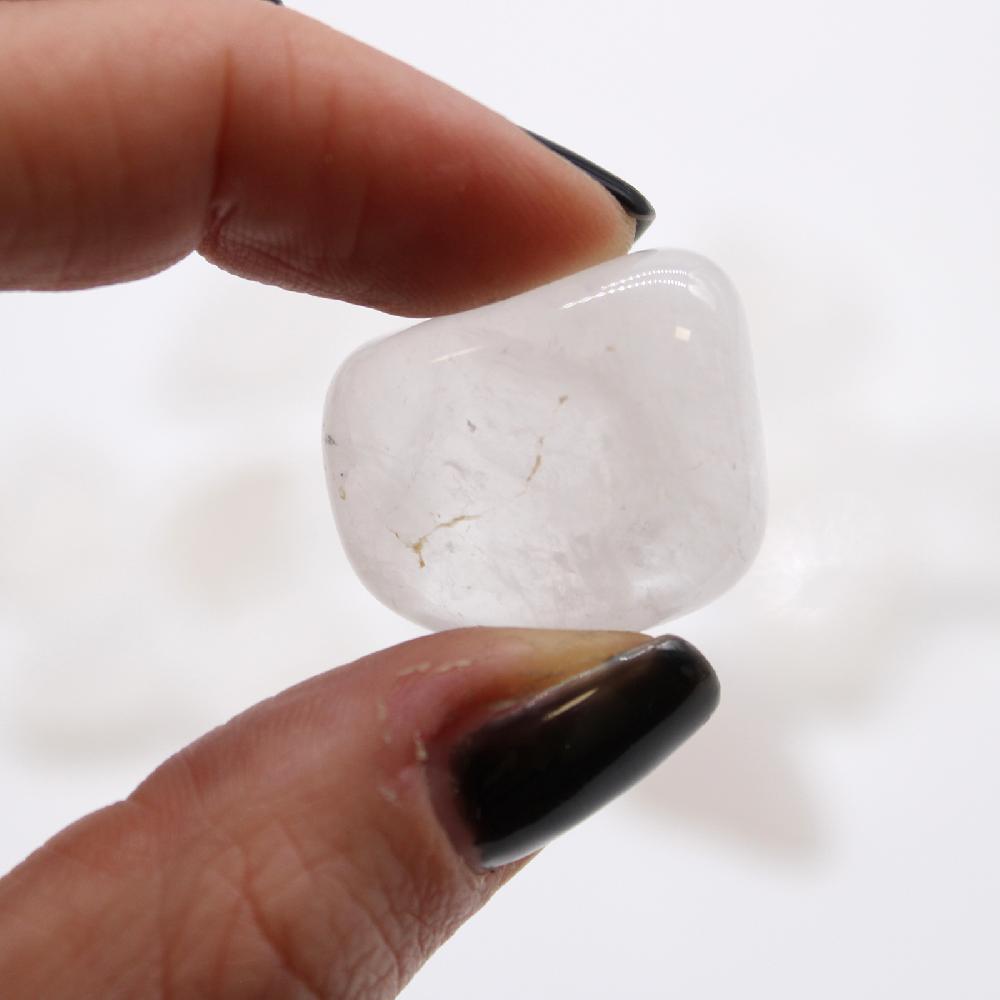 24x M Tumble Stone - Ice Quartz