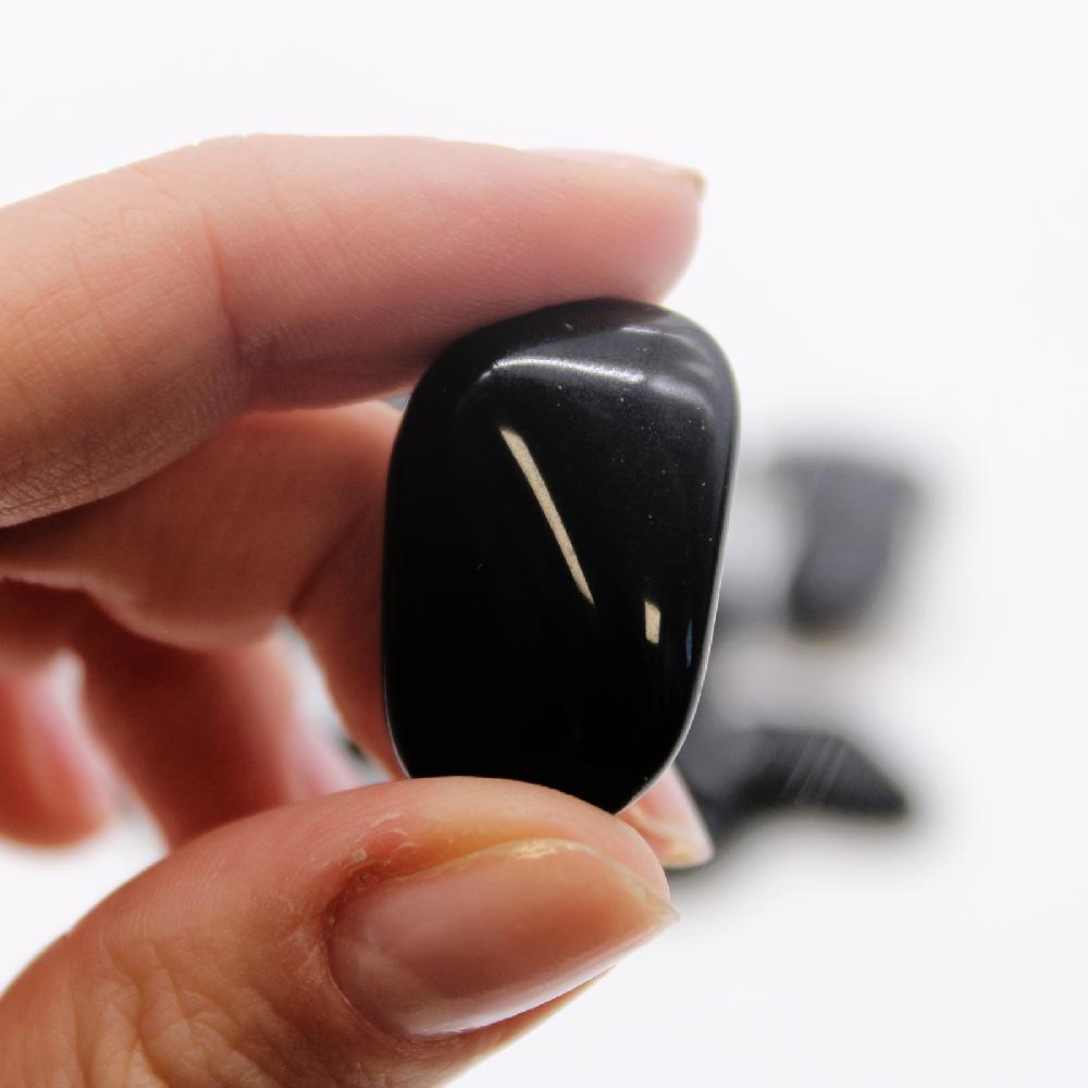 24x M Tumble Stone - Obsidian Black