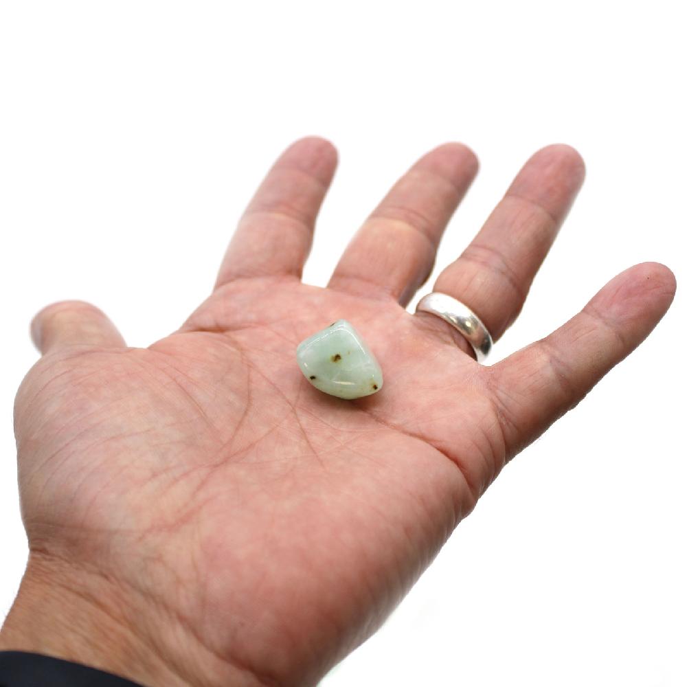 24x M Tumble Stone - Prehnite