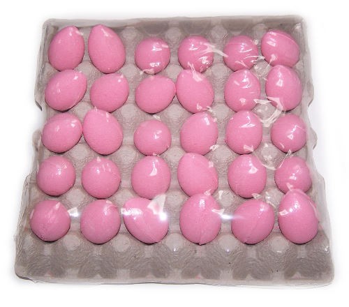 30x Bath Eggs In A Tray - Cherry