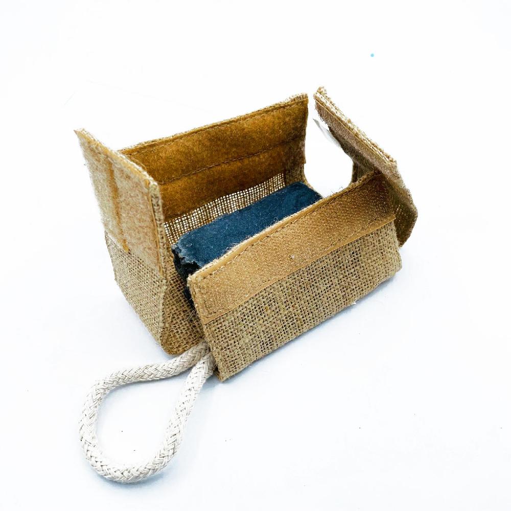 350x Jute Scrub Soap Pouch - Natural