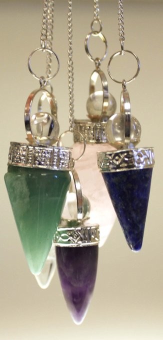 3x Cone & Silver Ring Pendulum - Asst