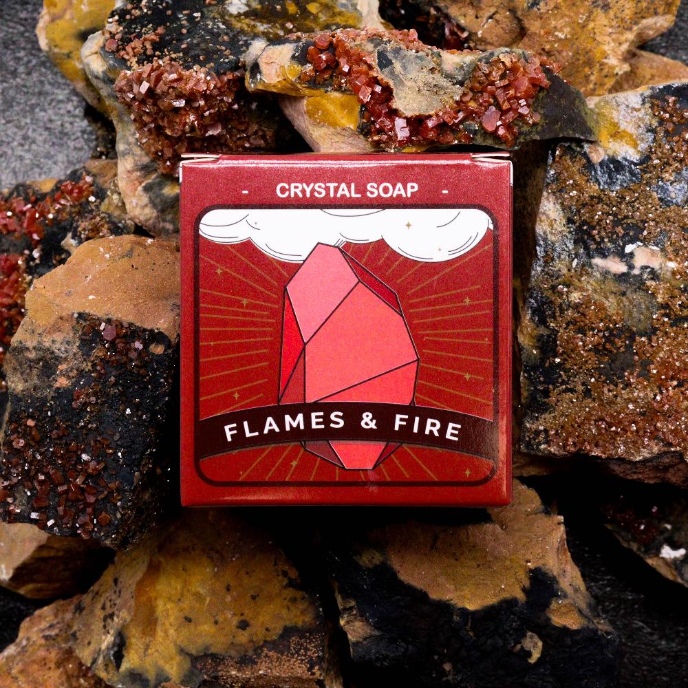 3x Crystal Elemental Soap - Fire