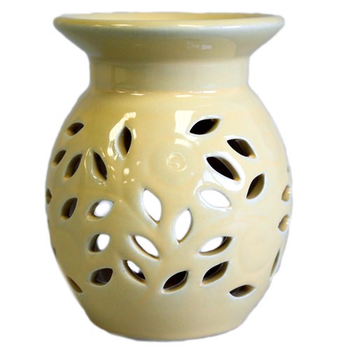 3x Floral Oil Burner - Orange