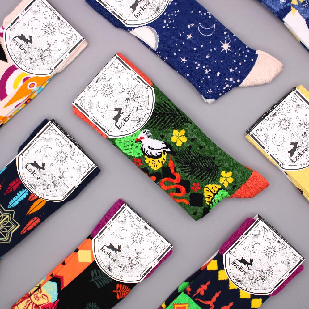 3x Hop Hare Bamboo Socks - Zodiac S/M