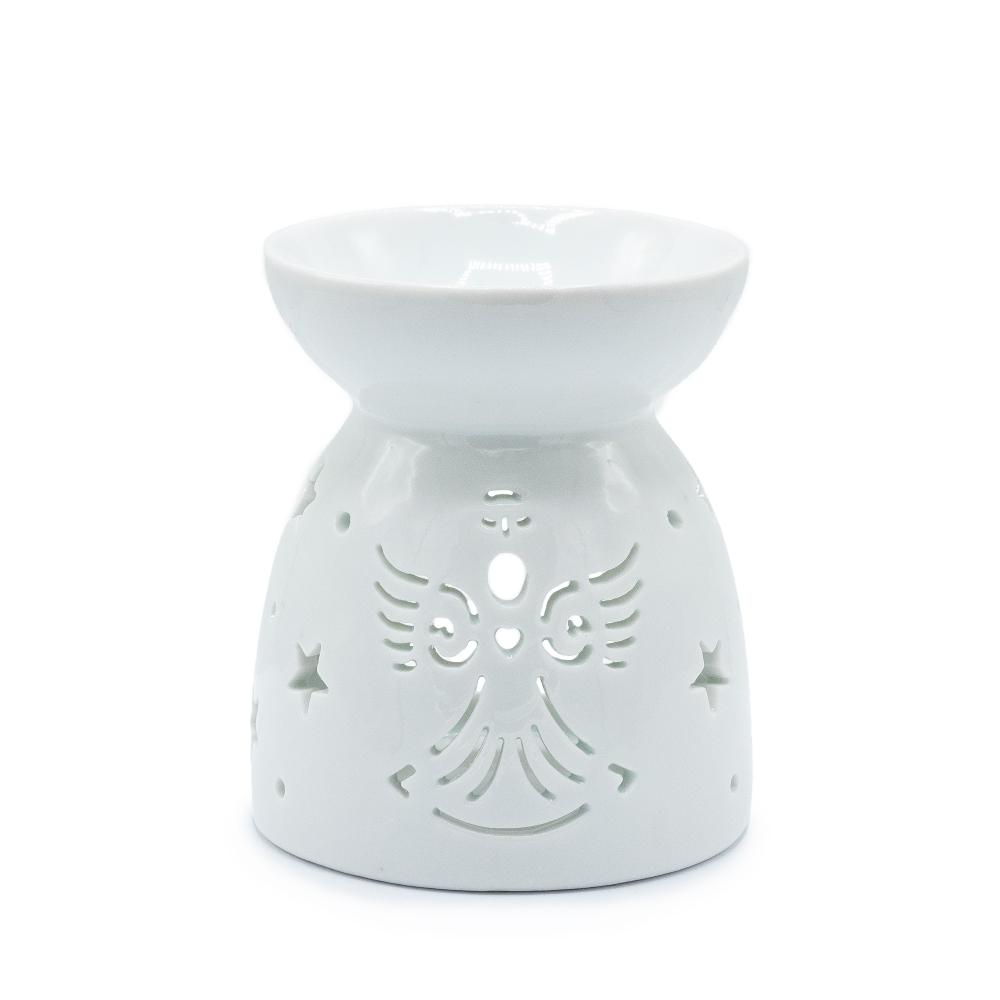 3x Oil Burner Angel Cut Out- White