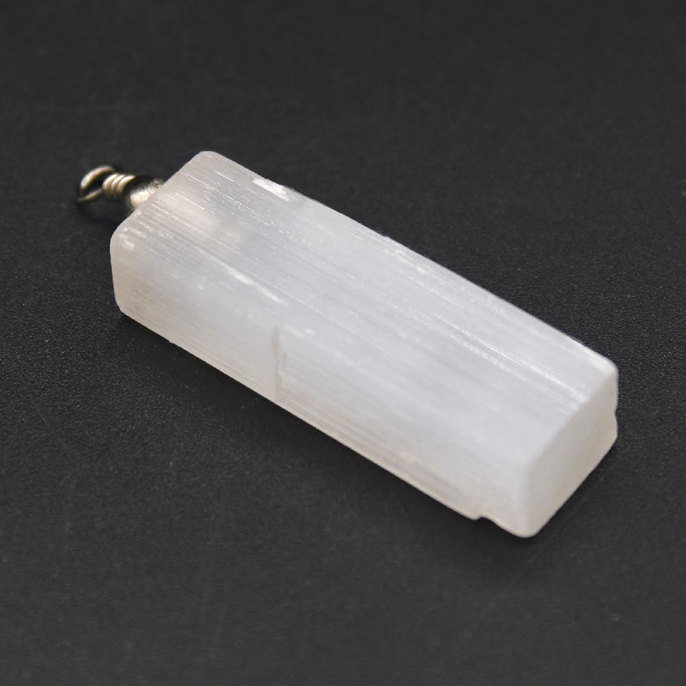 3x Selenite Natural Pendant