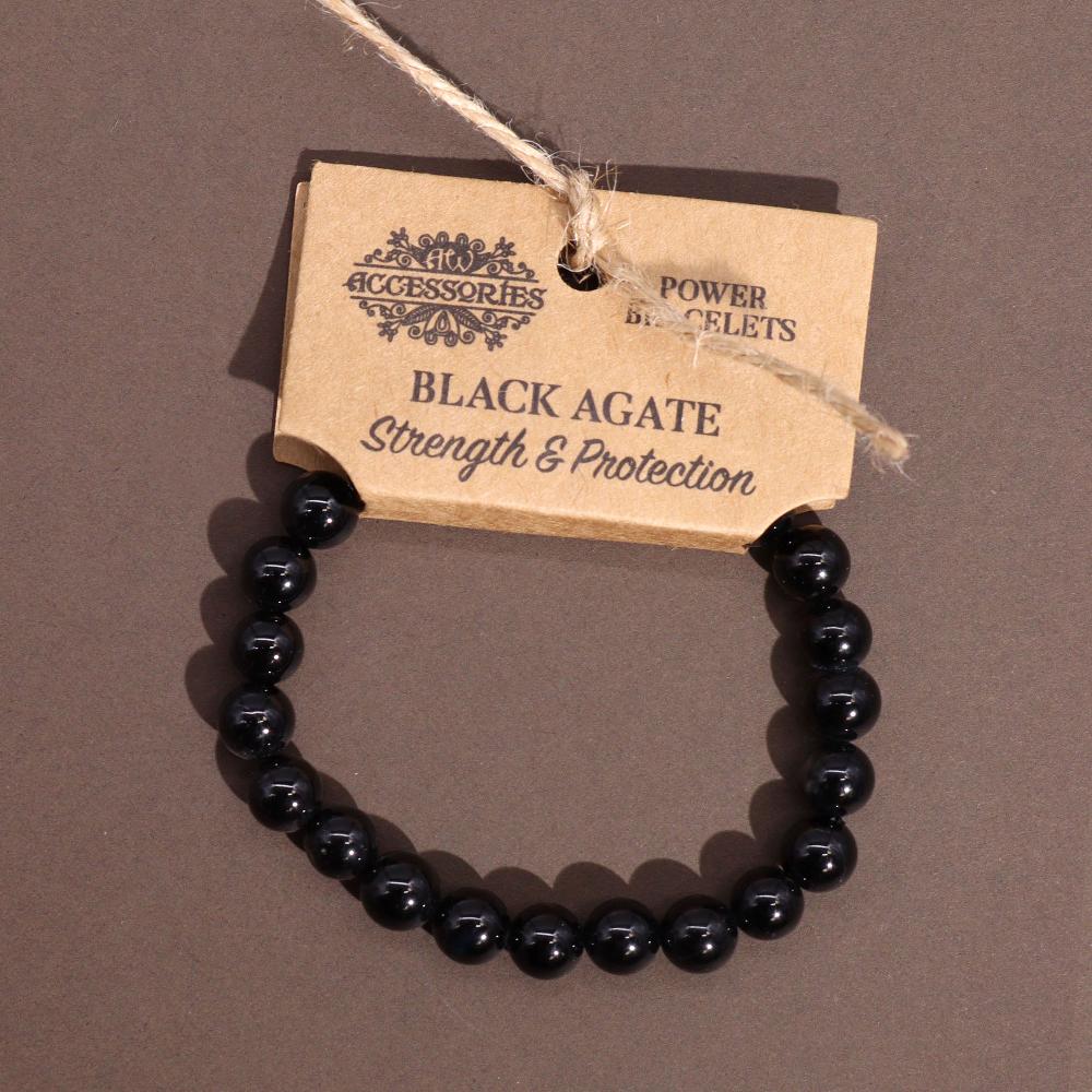 4x Power Bracelet - Black Agate