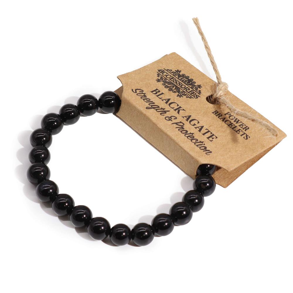 4x Power Bracelet - Black Agate