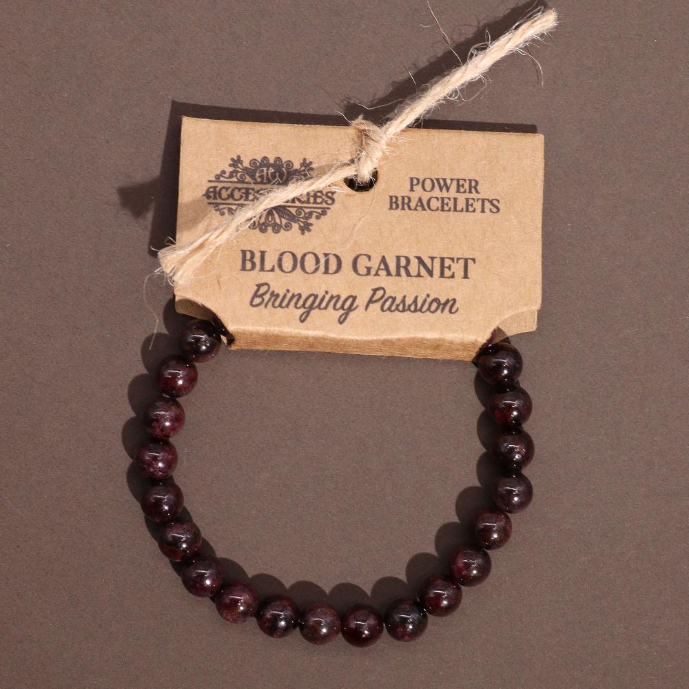 4x Power Bracelet - Blood Garnet