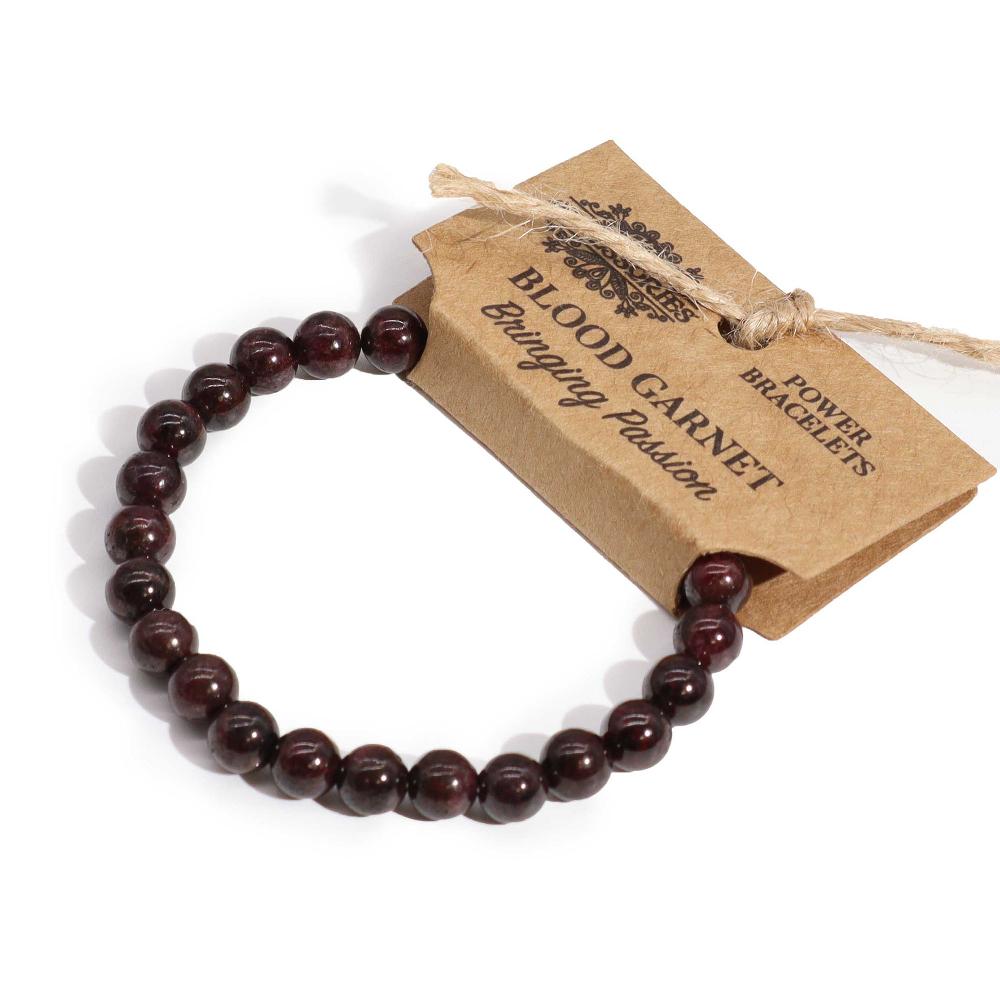 4x Power Bracelet - Blood Garnet