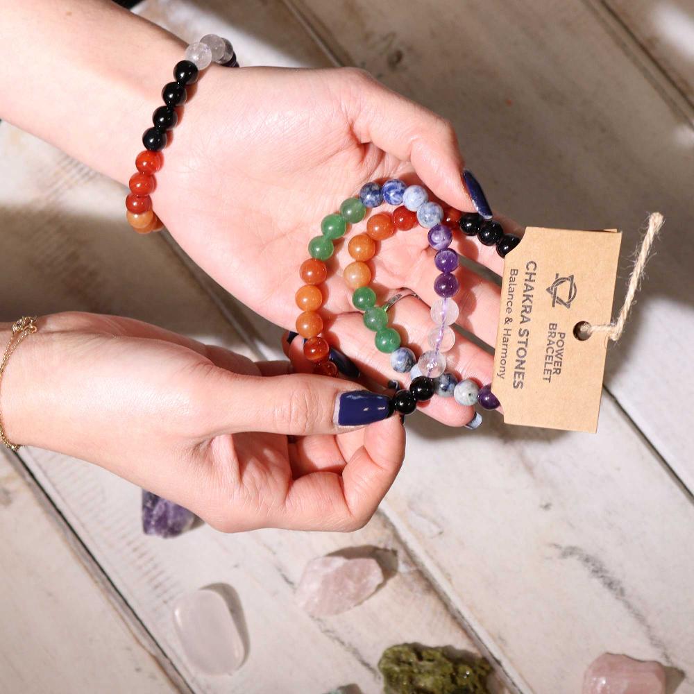 4x Power Bracelet - Chakra Stones