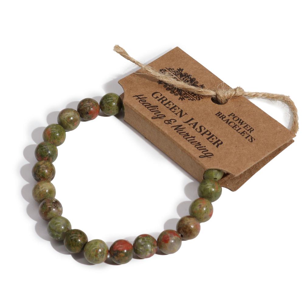 4x Power Bracelet - Green Jasper