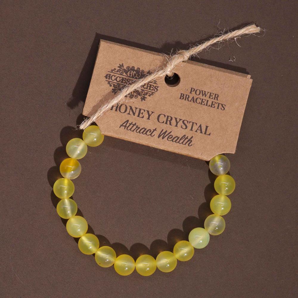 4x Power Bracelet - Honey Crystal