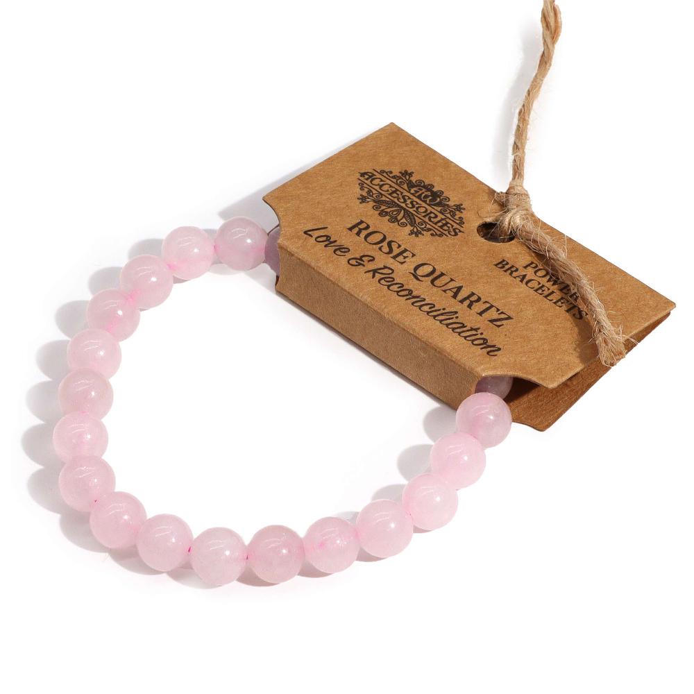 4x Power Bracelet - Rose Quartz