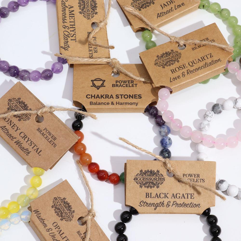 4x Power Bracelet - White Jasper