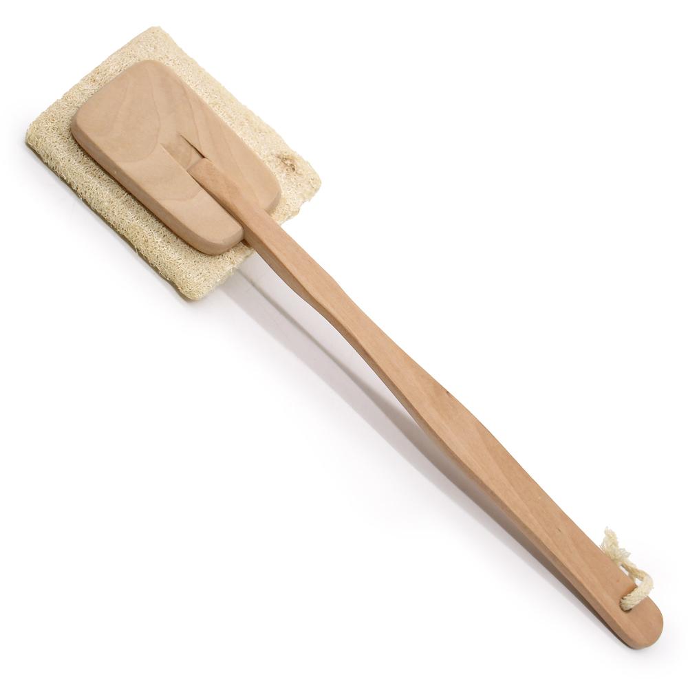 6x Loofah Long Handle Brush