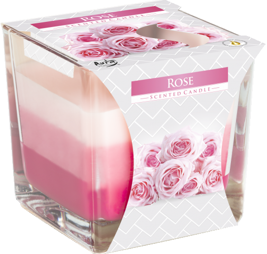 6x Rainbow Jar Candle - Rose