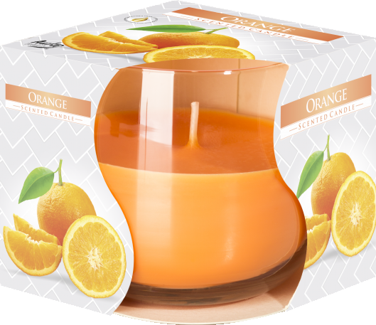 6x Scented Glass Jar Candle - Orange