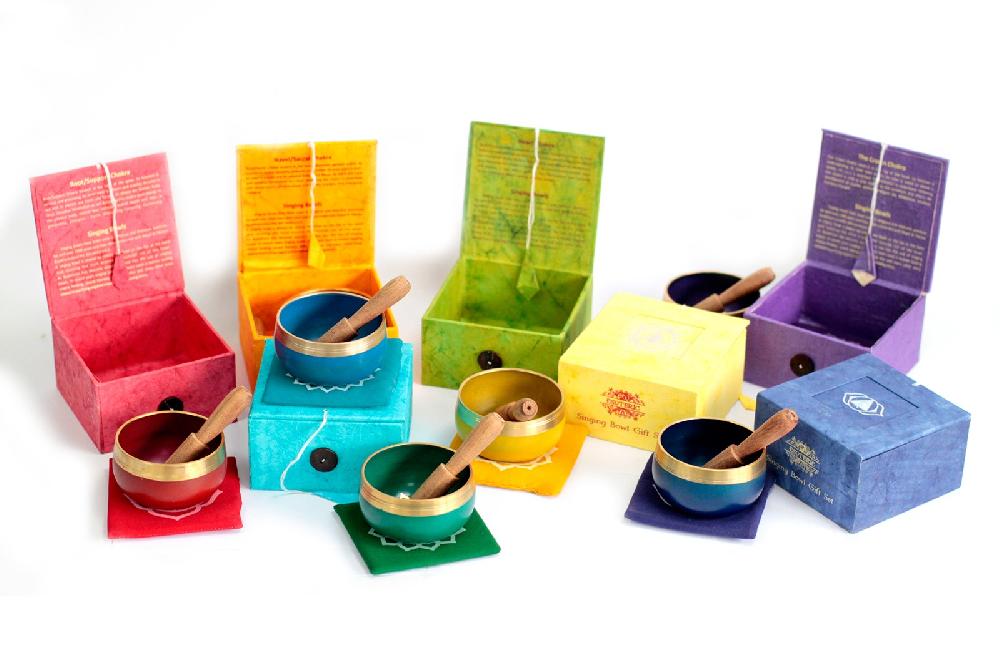 7x Chakra Singing Bowl Sets