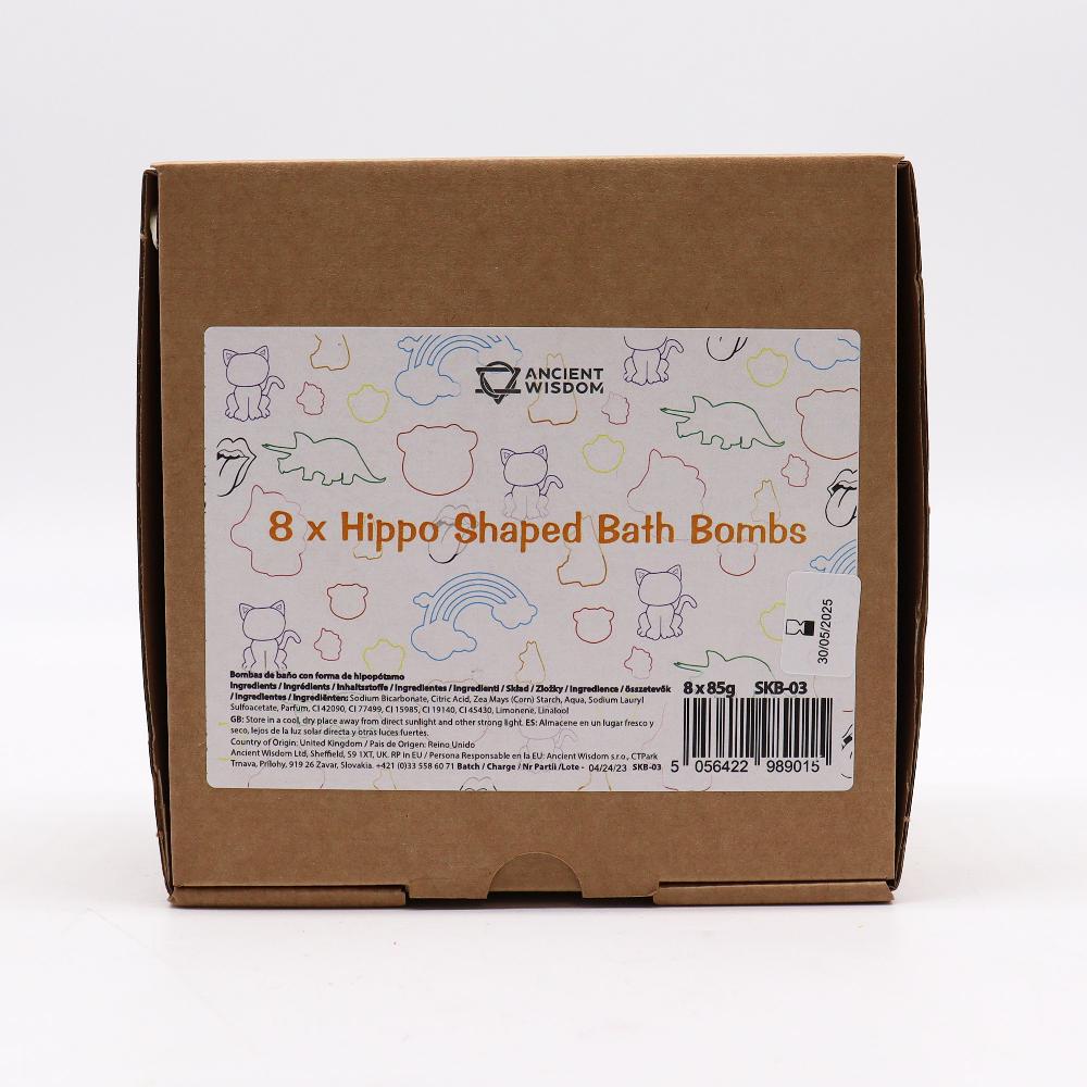 8x Hippo Bath Bomb 85g - Citrus Crush
