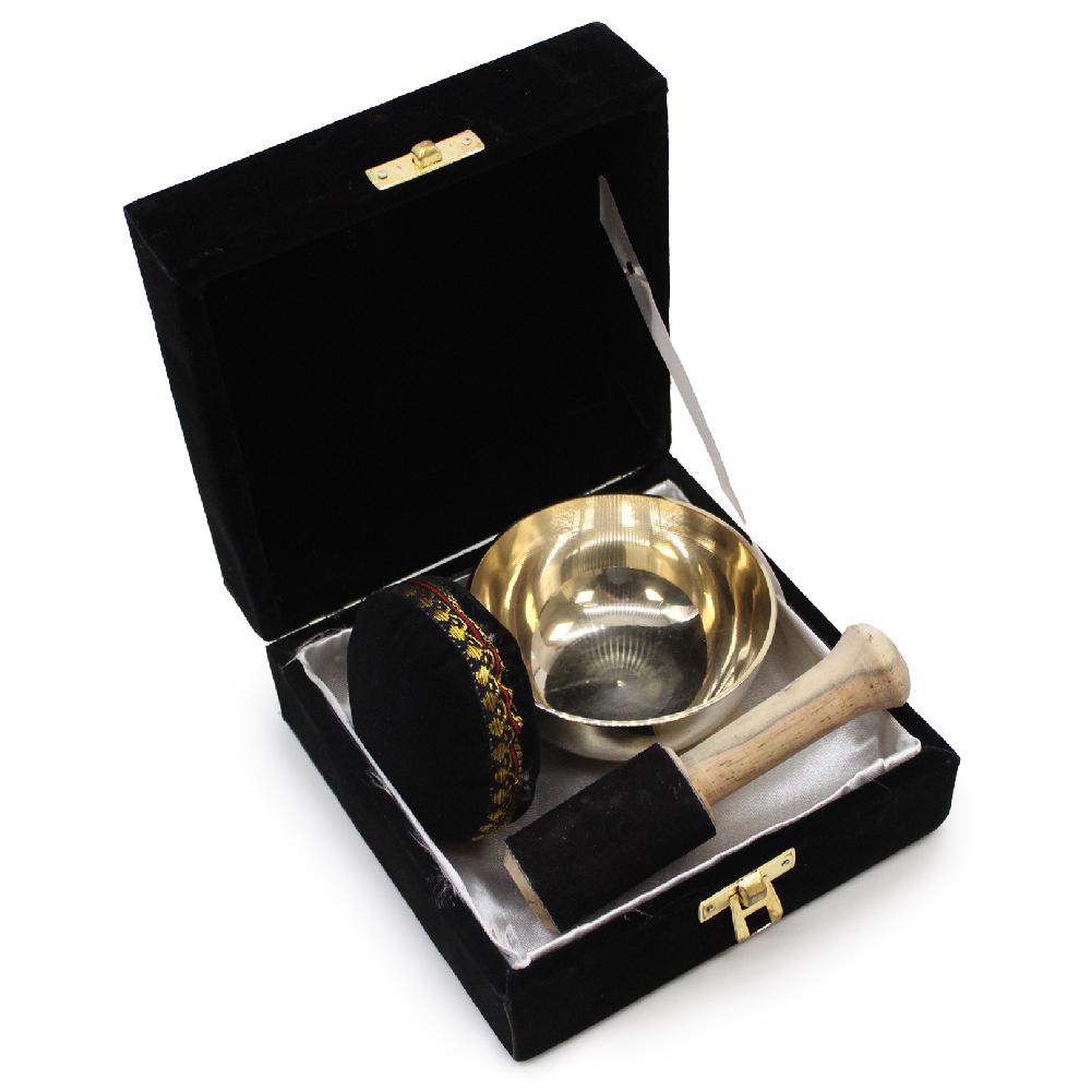 Brass Singing Bowl Gift Set - 9cm