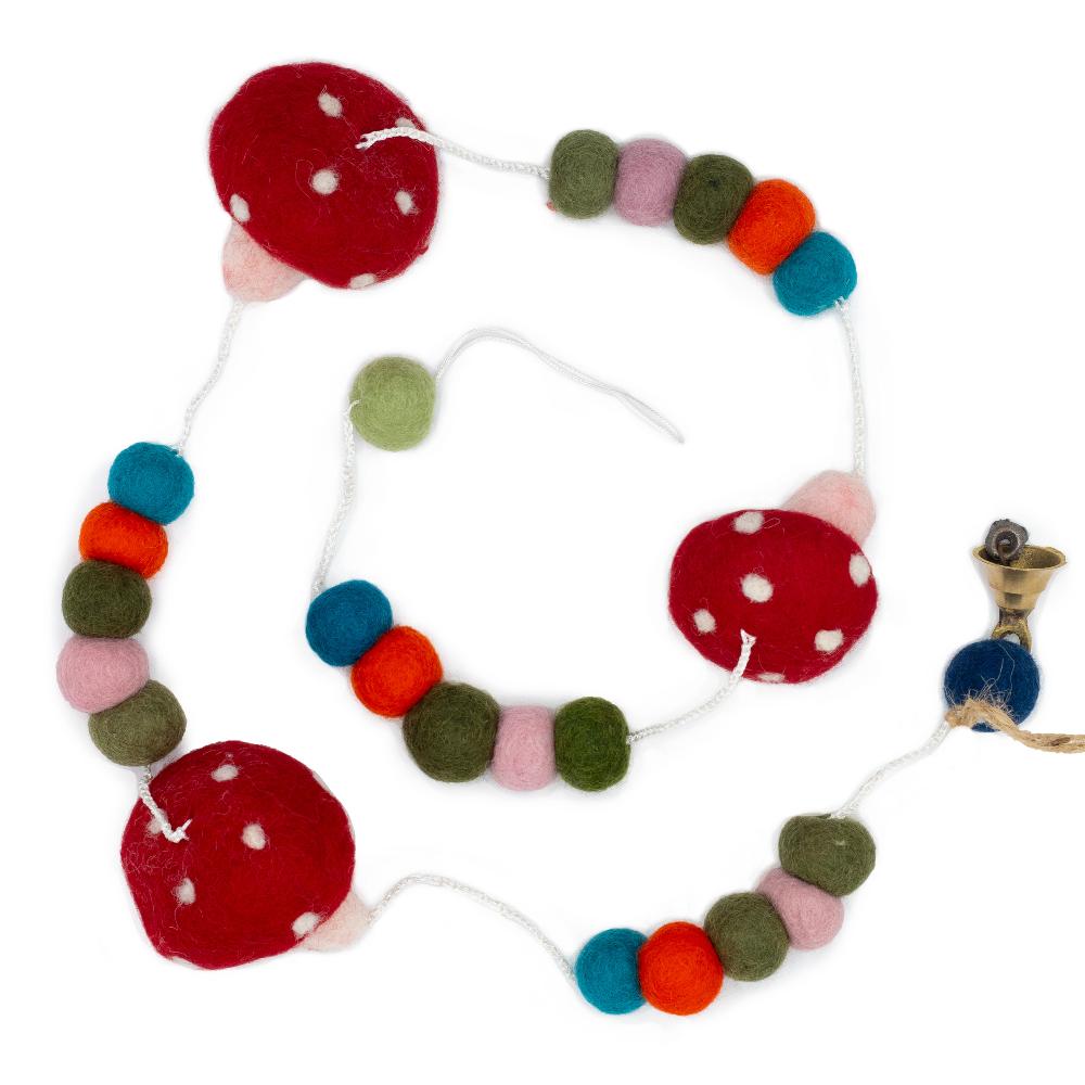 Felt Wall Hanging - Redtop Mushrooms