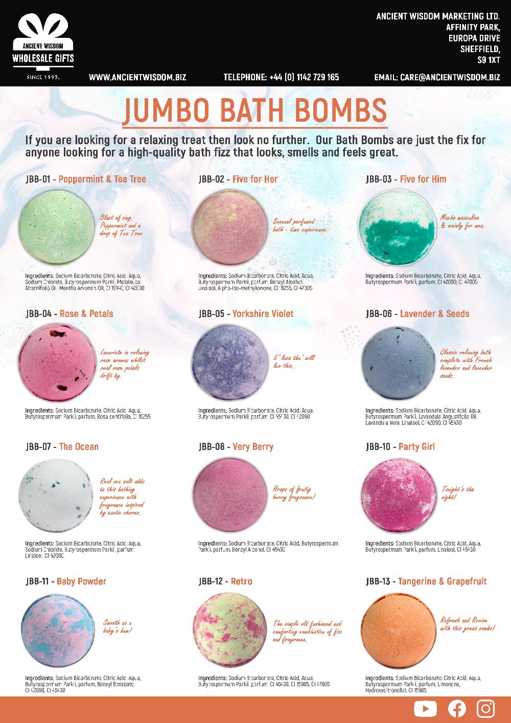 Set of 3 Bath Bomb Posters