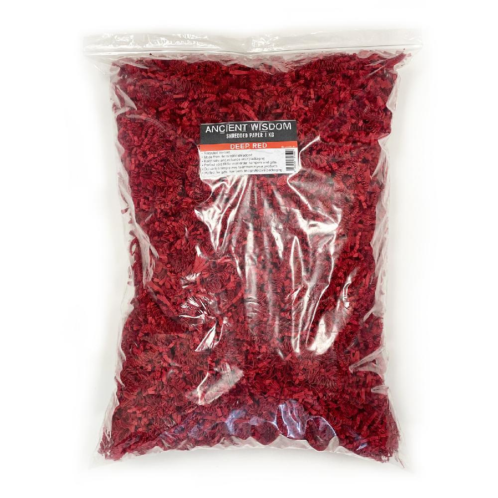 Shredded Paper - Deep Red 1kg