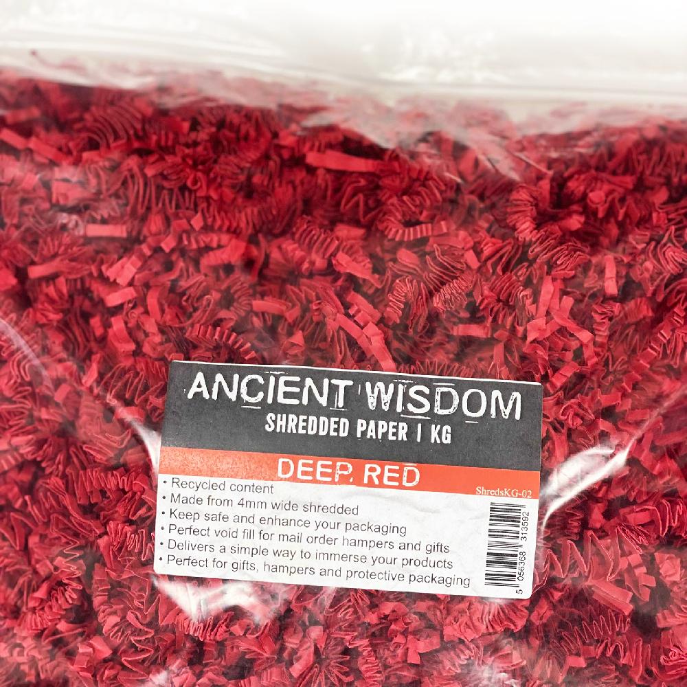 Shredded Paper - Deep Red 1kg