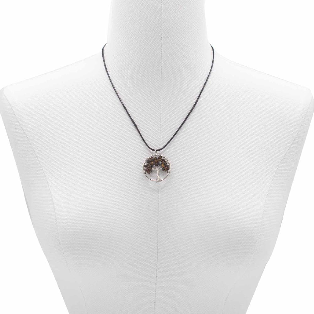 Tree Of Life Pendant - Tiger Eye