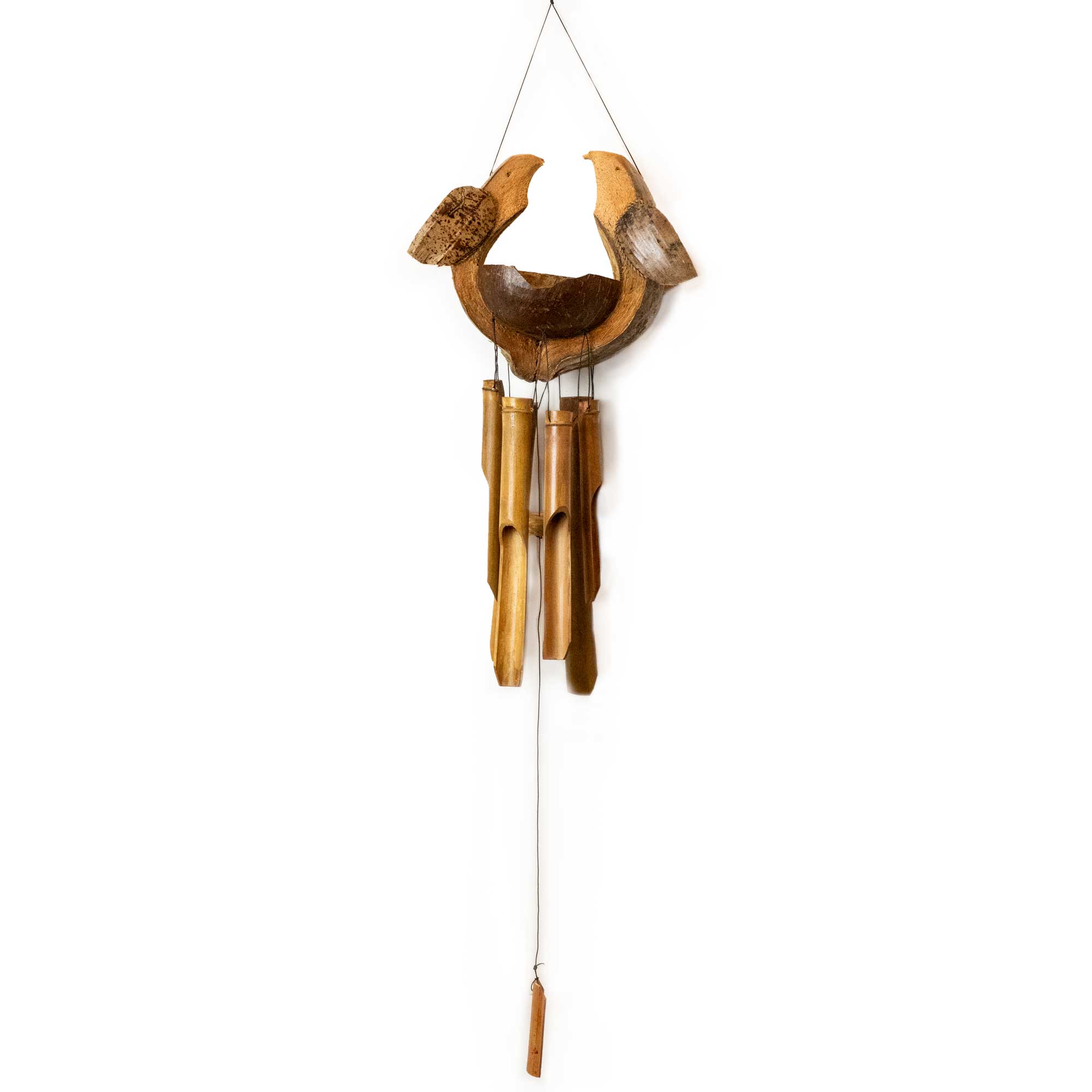 Bamboo Windchime - Natural Finish - Husband & Wife