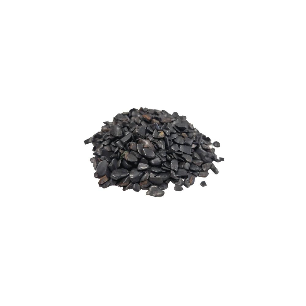 Black Tourmaline Gemstone Chips Bulk - 1KG