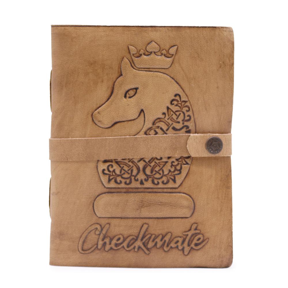 Checkmate Book - Light Tan - 200 pages decle-edged - 20x15cm
