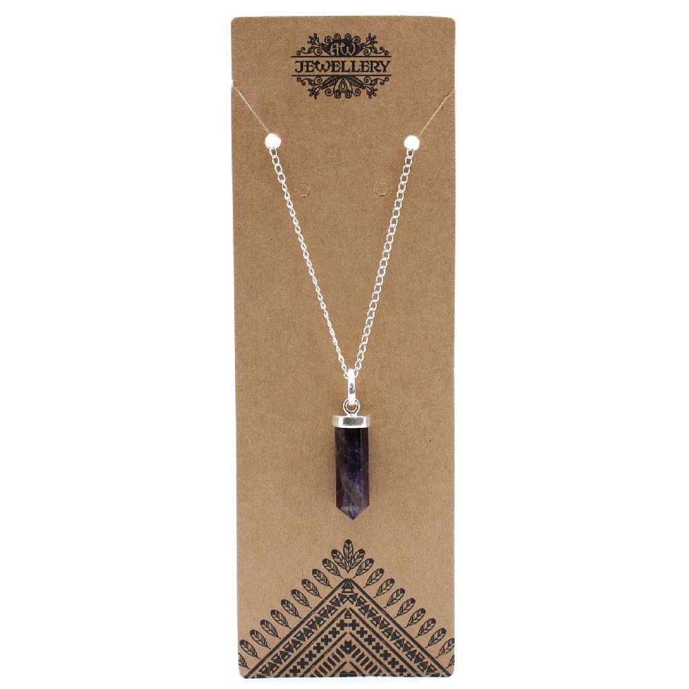 Gemstone Classic Point Pendant - Amethyst