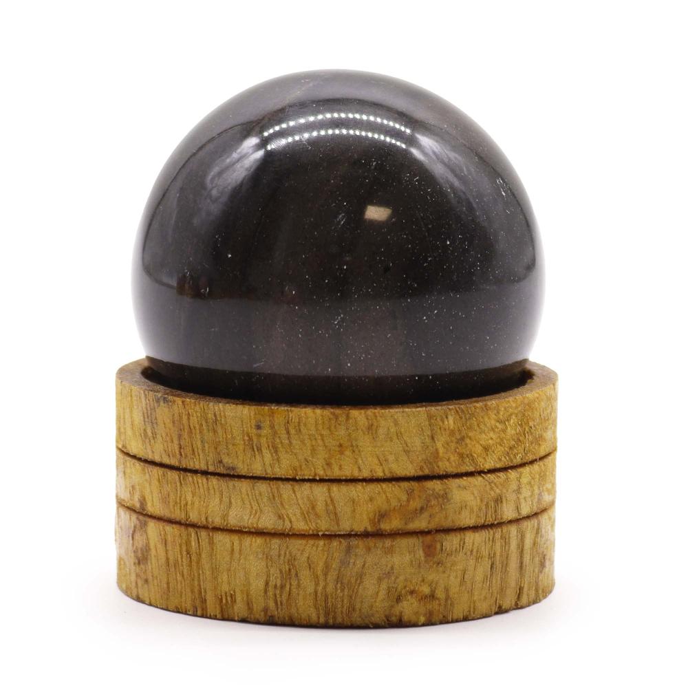 Gemstone Crystal Sphere 50mm - Ocean Agate with Stand