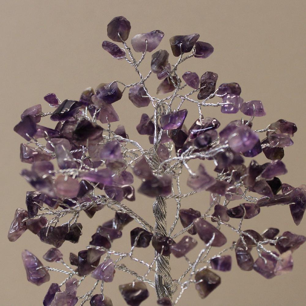 Gemstone Tree With Orgonite Base - 160 Stone - Amethyst