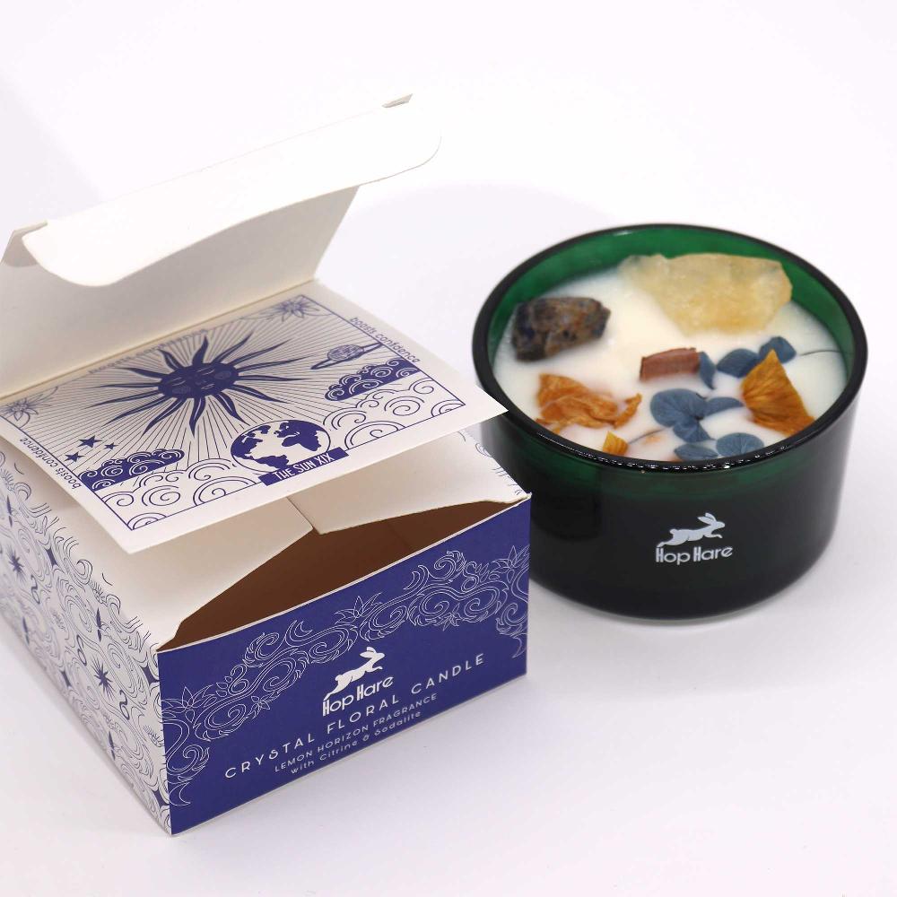 Hop Hare Crystal Magic Flower Candle - The Sun