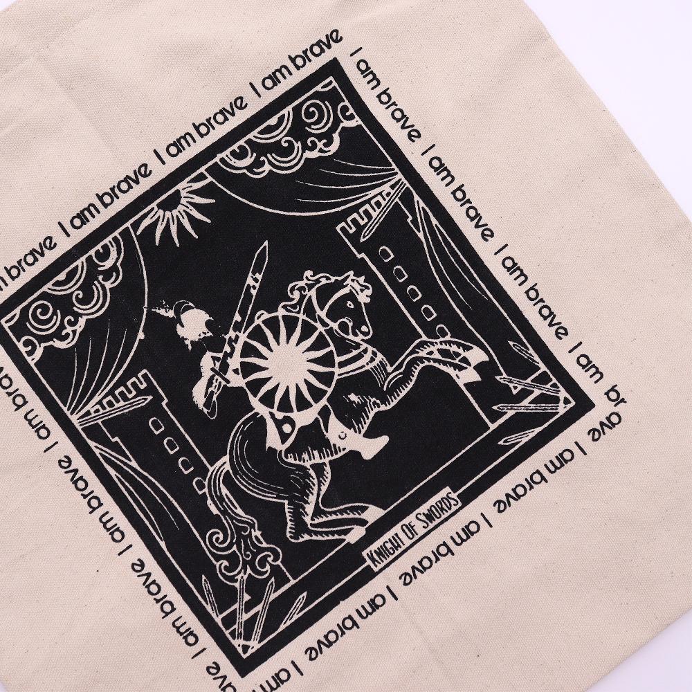 Hop Hare Tote Bag - I Am Brave - Cotton Canvas