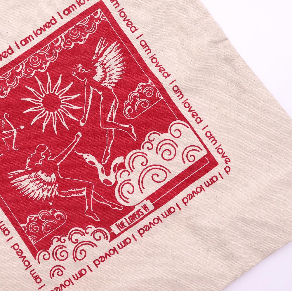 Hop Hare Tote Bag - I Am Loved - Cotton Canvas