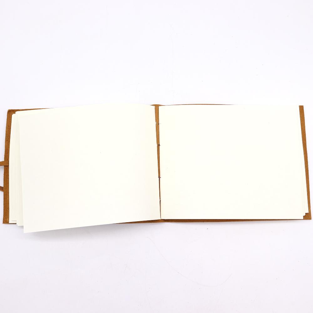 Leather Sketchbook Golden Tree - 144 Pages - 18x23cm