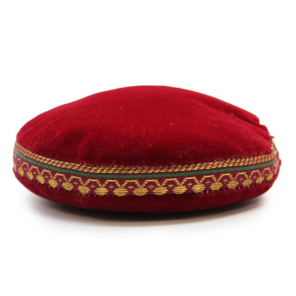 Singing Bowl Velvet Cushion - 11cm (Assorted Colours)