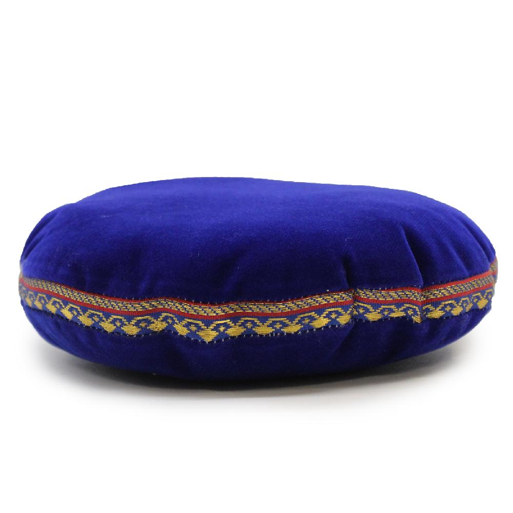 Singing Bowl Velvet Cushion - 16cm (Assorted Colours)