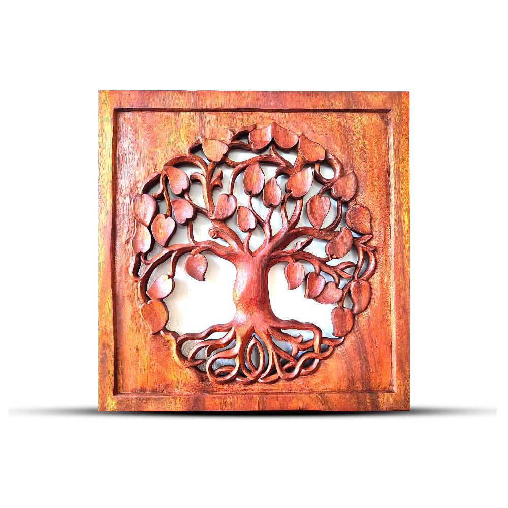 Square Tree of Life - Round - Panel 40x40cm