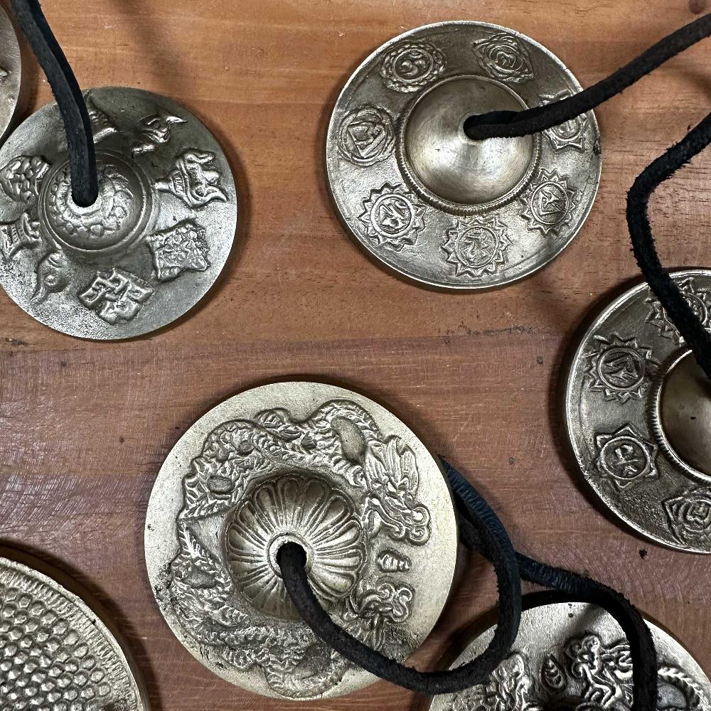 Tibetan Tingsha - Lucky Symbols - Approx 6cm