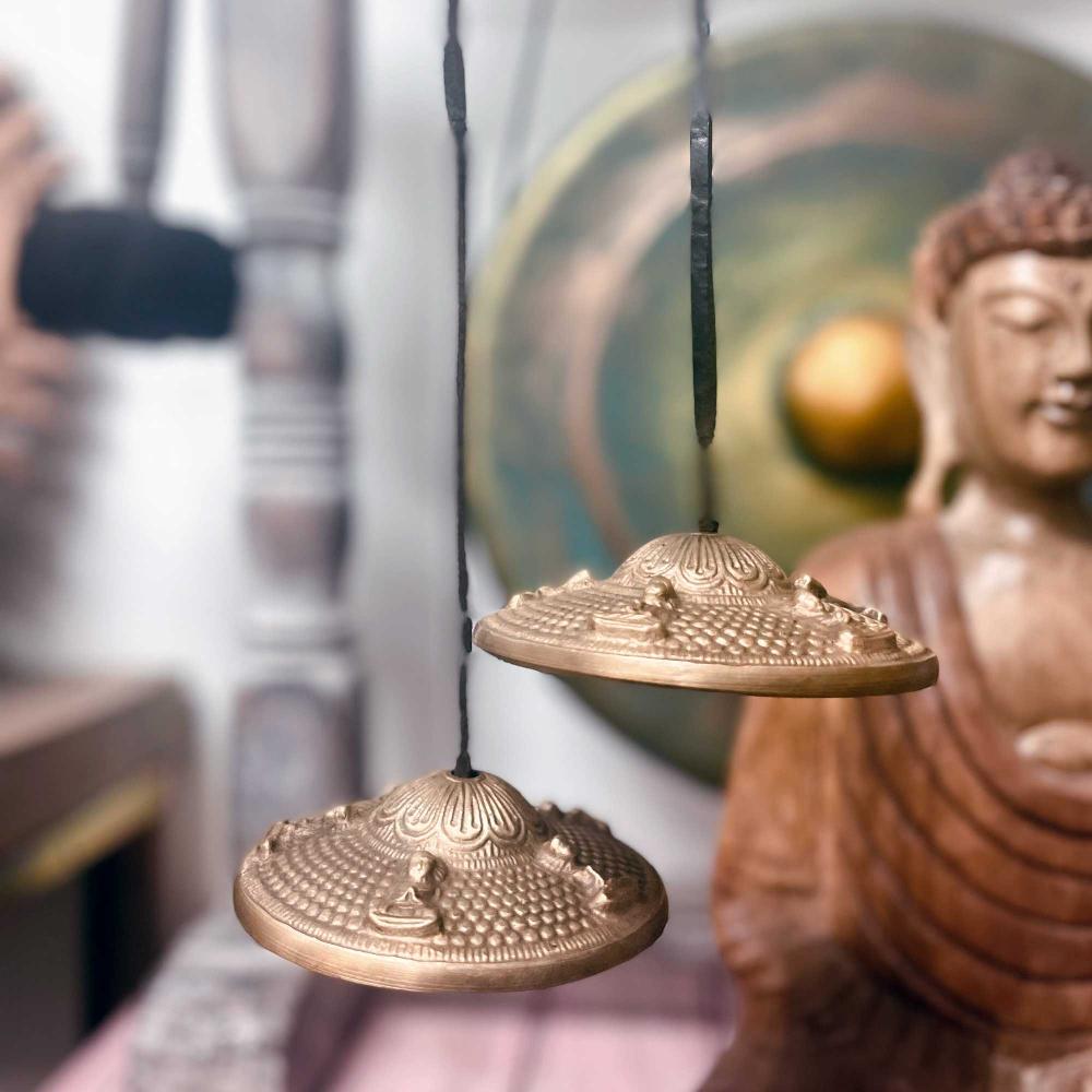 Tibetan Tingsha - Lucky Symbols - Approx 6cm