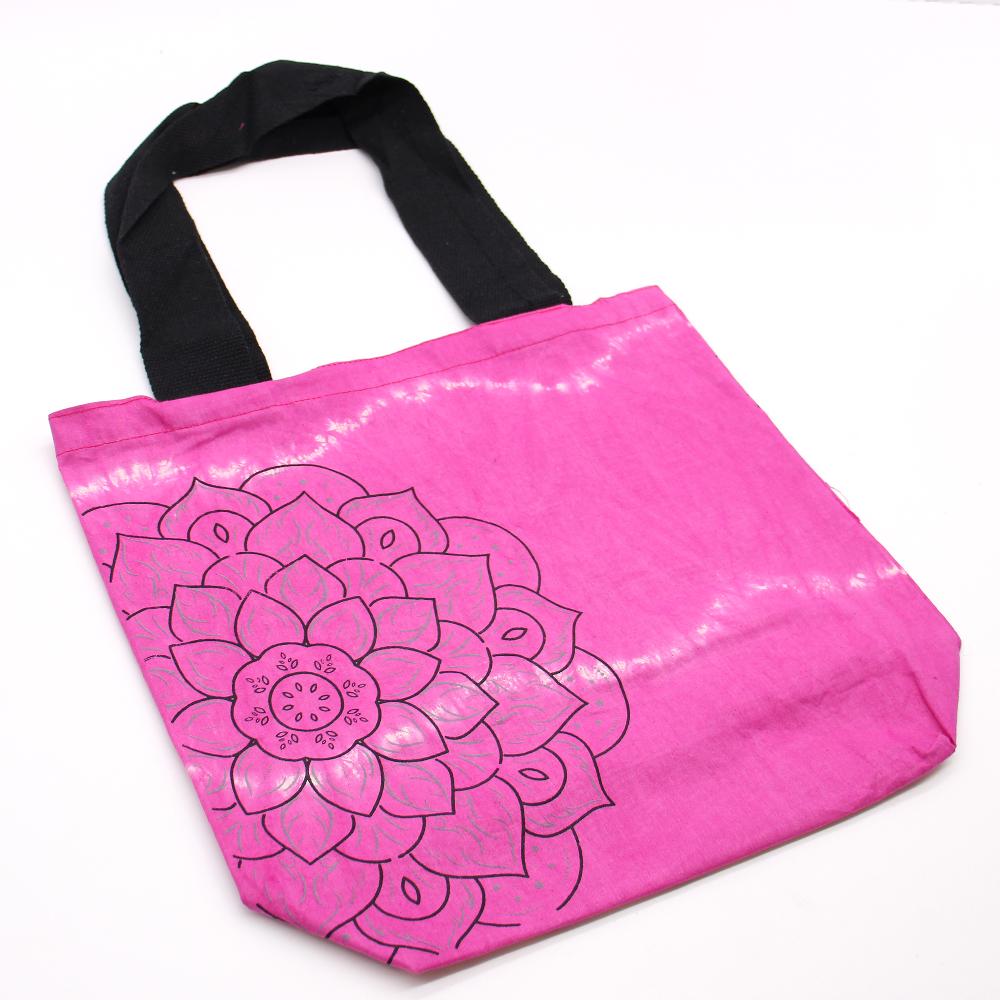 Tie-Dye Cotton Bag (6oz) - Mandala - Magento - Black Handle