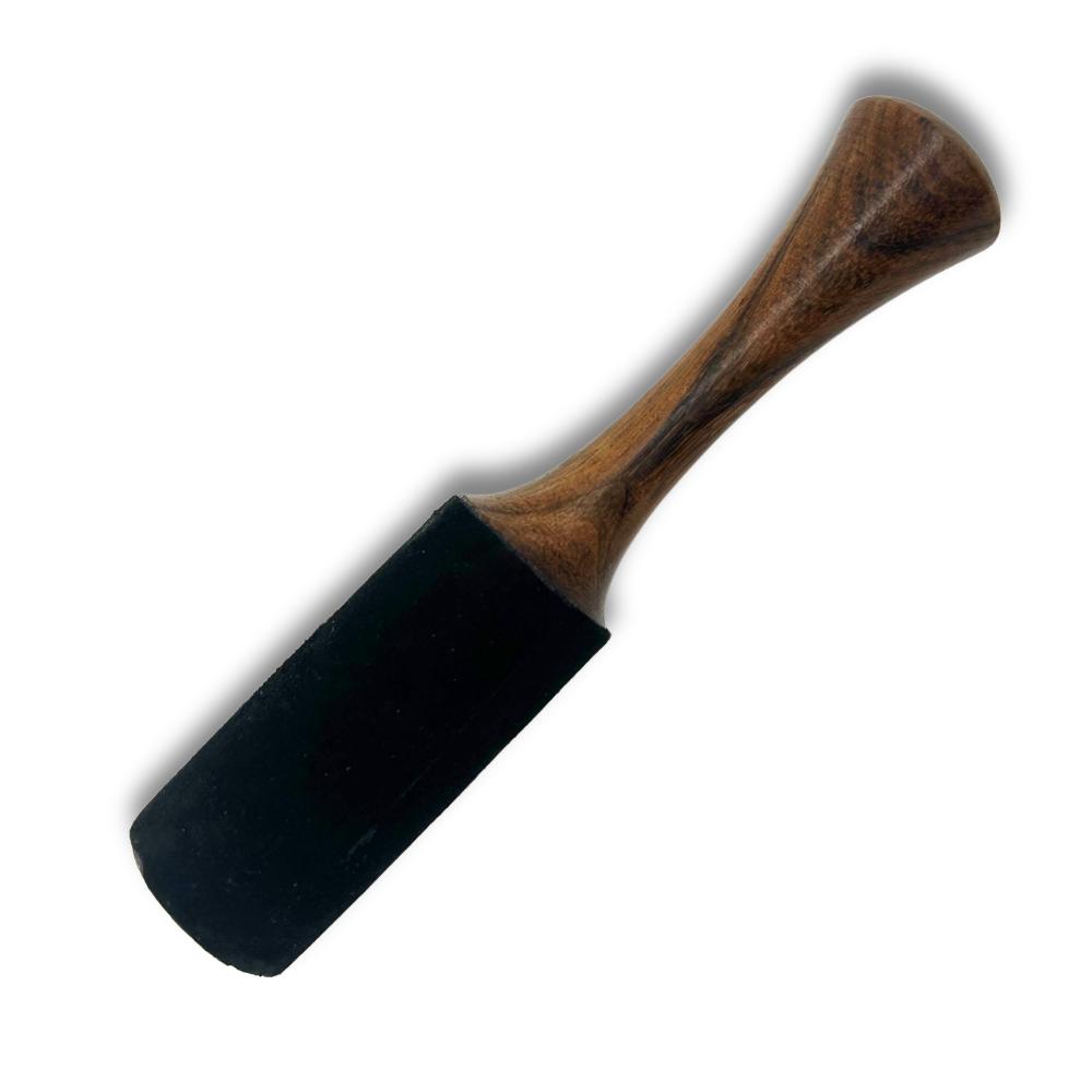 Wooden Stick - 17x3cm - Medium Tube Handle Double Ring